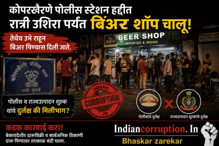 🚨 कोपरखैरणे पोलीस स्टेशन हद्दीत कायद्याचे खुलेआम उल्लंघन? 🚨